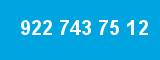 922 743 75 12